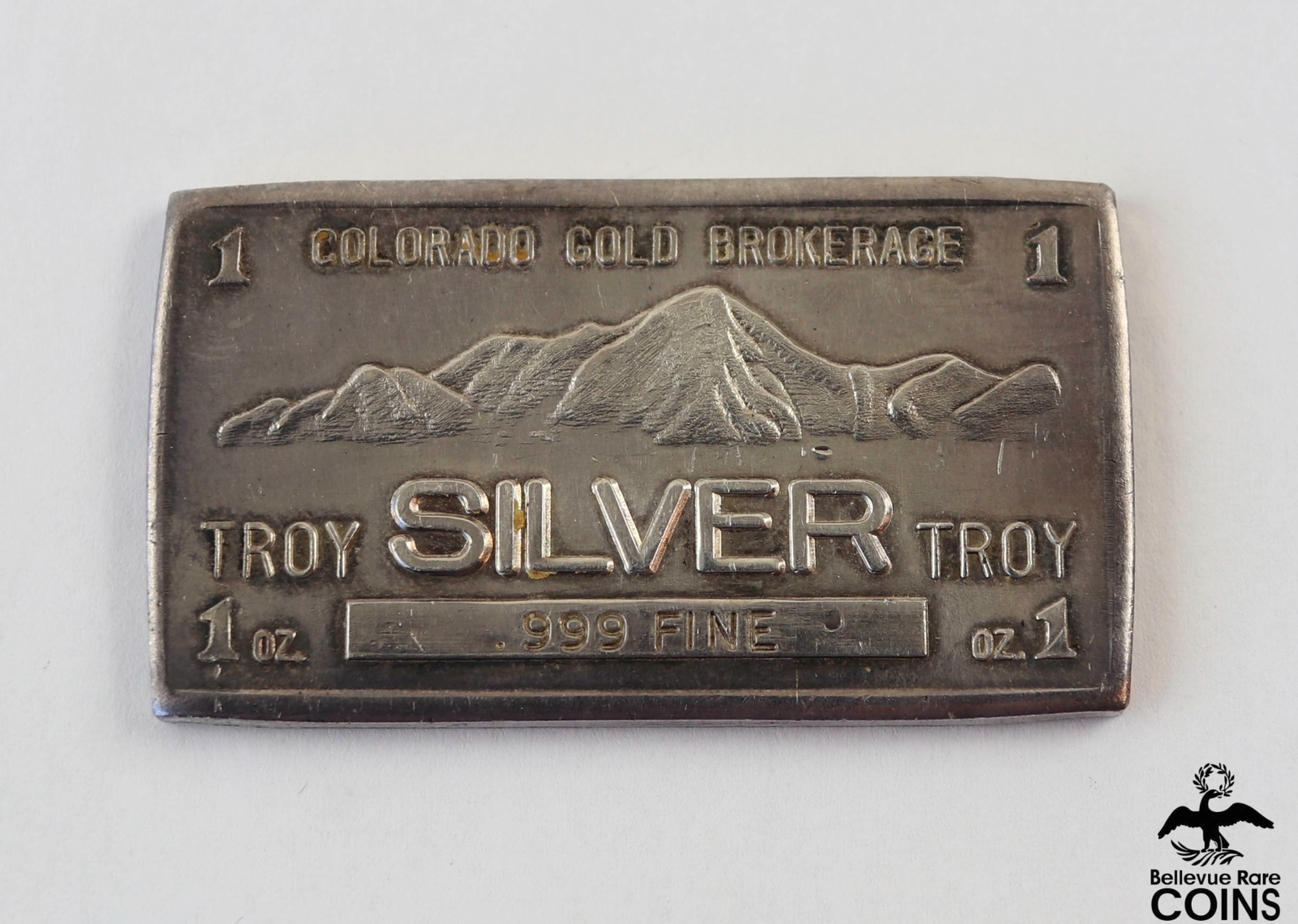 Colorado Gold Brokerage .999 Fine Silver 1 Troy Oz. Vintage Bar