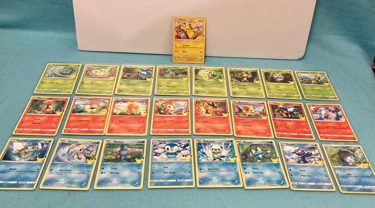 2021 Pokemon McDonalds 25th Anniversary Cards All 50 HOLO &Non