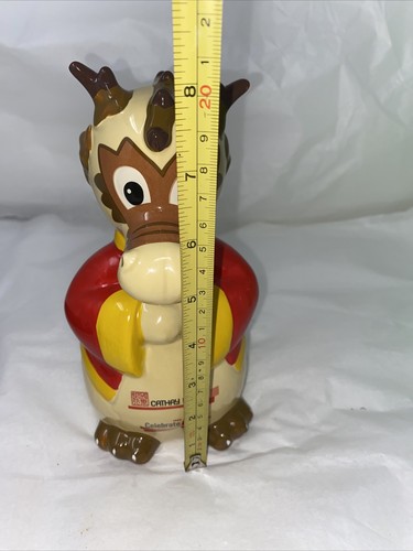 Ceramic Cathay Bank Dragon 2012 Chinese New Year Dragon  Piggy Bank - Picture 6 of 10