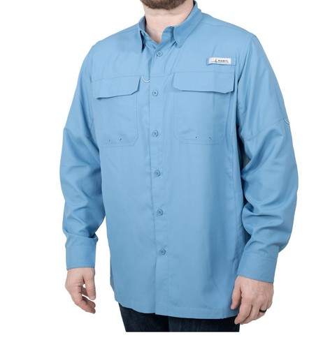 Habit shirt mens long sleeve outdoor Dri-Fit vented fishing outdoor Sz S - Picture 4 of 7