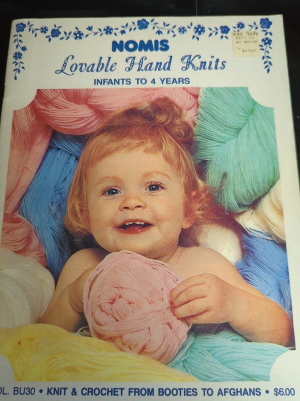 VTG Bucilla Lovable Hand Knits Infants to 4 Years 1970s Knitting Directions