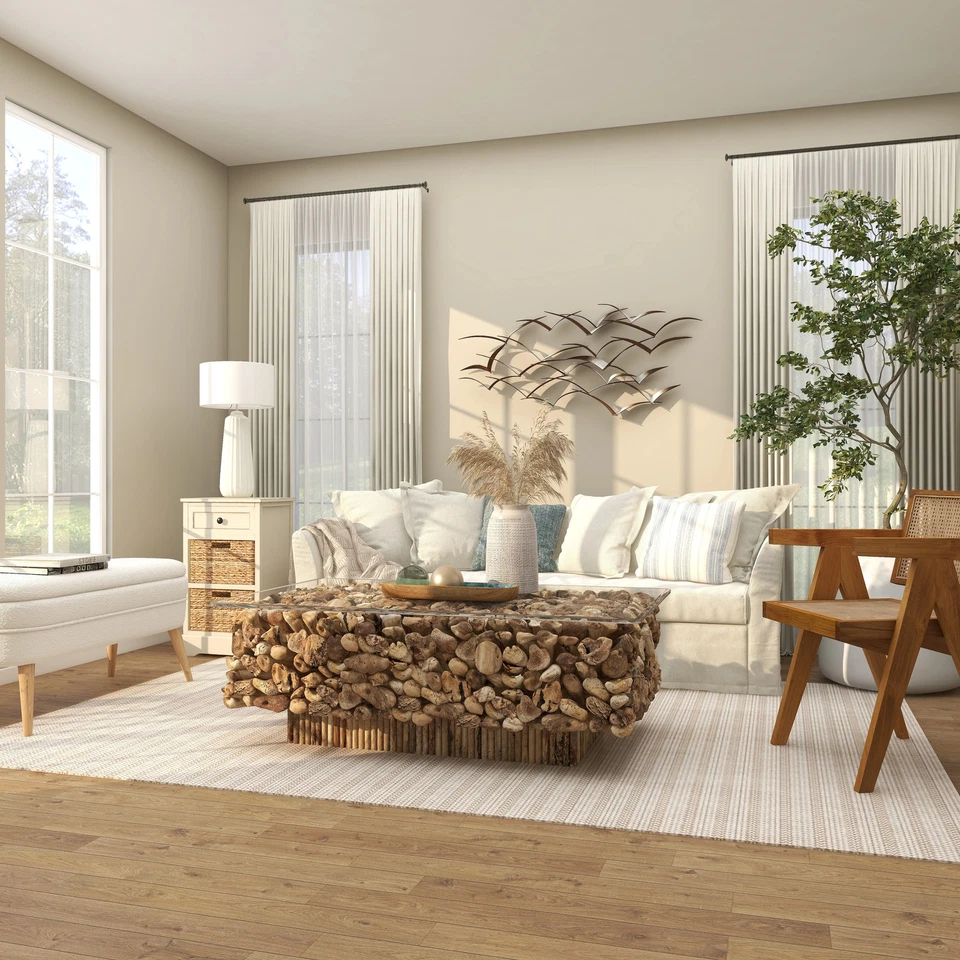 Pergamino de metal marrón decoración de pared para el hogar marrón 59 x 1 x 24 Foto 2 de 4