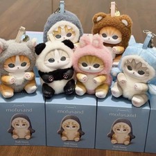 MINISO Mofusand Kiramekko Fluffy Kittens Series Blind Box Figures Toy Pandent