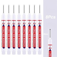 20mm Long Nib Nose Reach Head Permanent Ink Marker Pens Fine Tip Deep Hole