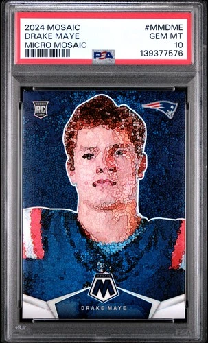 2024 PANINI MOSAIC MICRO MOSAIC #MMDME DRAKE MAYE ROOKIE RC PSA 10