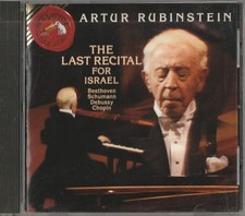 Artur RUBINSTEIN The Last Recital Israel CD 1992 RCA Beethoven Schumann Chopin
