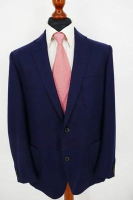 Eduard Dressler Shirt Jacket Sakko Gr.54 100% Schurwolle Blau Top Zustand - Bild 1 von 4