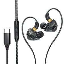 Typ C Kabelgebundene Kopfhörer mit Mikrofon für iPhone HIFI Sound 10mm Graphen – Bild 6