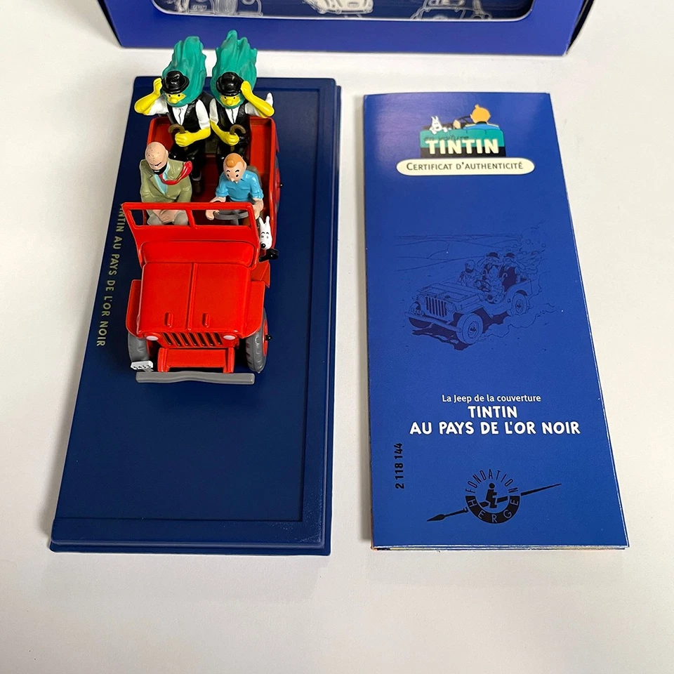 En Voiture Tintin 1/43 Atlas - La Jeep Rouge de Au Pays de l'Or Noire - N°44 - Photo 4/4