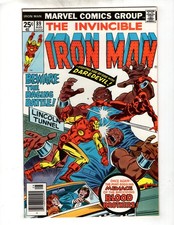 Marvel Comics Iron Man Volume 1 Book #89 VF++ August 1976 Daredevil Appearance