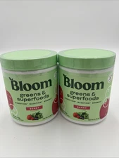 (2) Bloom Nutrition Greens & Superfoods Powder Berry (48 Servings, 9.26oz SALE!