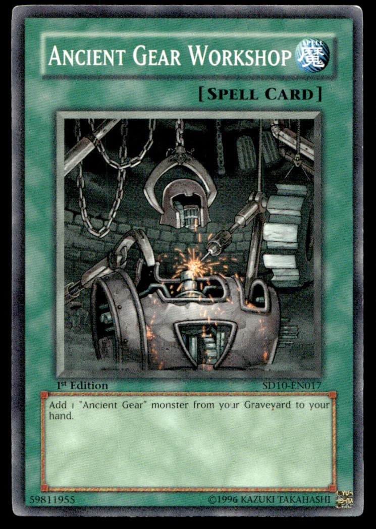 Ancient Gear Workshop - SD10-EN017 - 1st Edition - YuGiOh | Buy 3 Get 5 Free