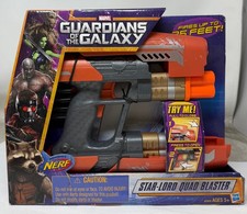 2014 Vintage Rare Marvel Guardians of The Galaxy Star-Lord NERF Quad Blaster