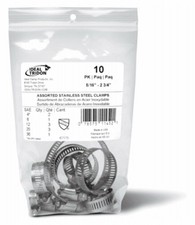 Ideal 671755J Silver Stainless Steel Band Hose Clamp Multi-Size