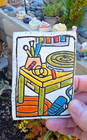Original ACEO CERAMIC ART Pottery Studio Wheel - Kiln Fired | PotteryApocalypse — photo 2