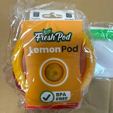 Fresh Pod BPA-Free Food Storage Container Set 3 Produce Savers Lemon Bags