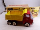Vintage Tonka Dump No 2465 Truck Construction Toy Vehicle Pressed Steel Red wBox