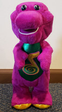 Vintage Barney the Dinosaur Dino Dance Singing Dancing 2002 Fisher Price WORKS