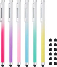 Stylus Pens for Touch Screens 6 Pack , High Sensitivity and Precision Capaciti