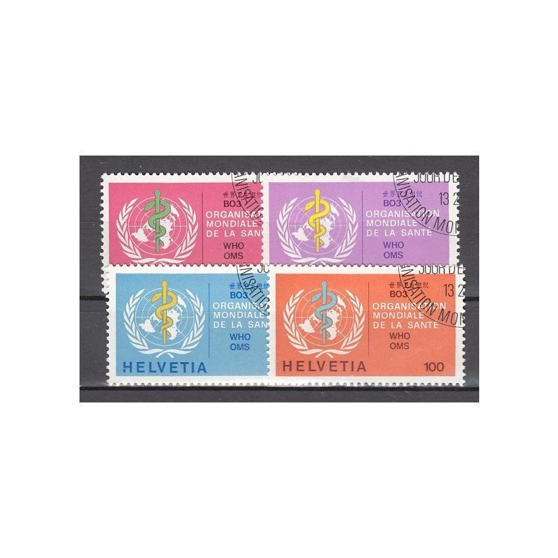 Schweiz/Ämter OMS/WHO 1975 : Mi.-Nr.: 36-39 gestempelt
