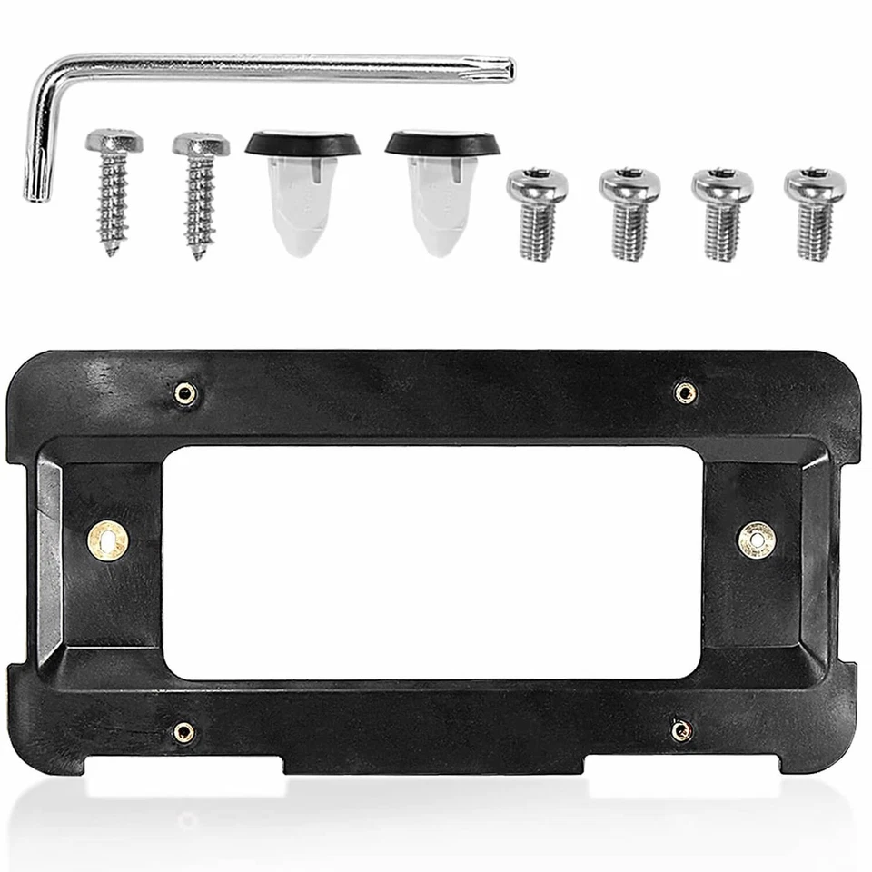 Rear License Plate Base Mount Bracket Frame Holder For BMW Replace 51187160607 - Imagem 2 de 4