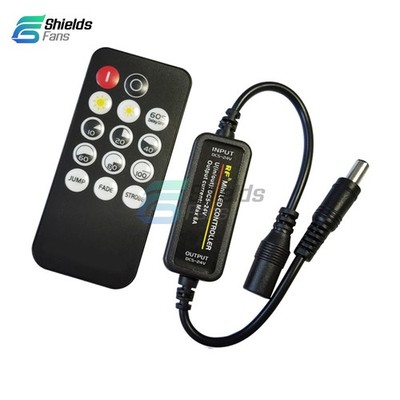 6A Mini LED Dimmer RF Wireless 14Key Remote Control LED Strip Light Controller