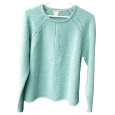 Alps size XL ( fits like L) boxy lambswool angora nylon blend sweater