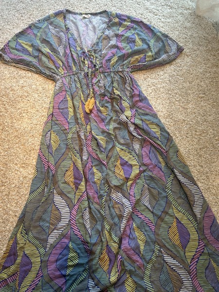 Maxi Vestido Resort Boho Luxe Diosa Borla Mercado Mundial Ropa Resort