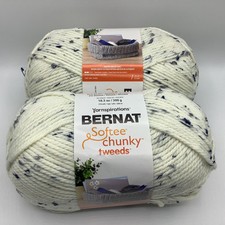 Bernat Softee Chunky Tweeds Knitting Yarn 2X300g.