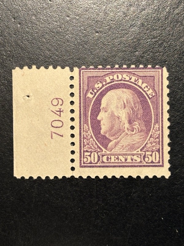 US STAMP SCOTT #517 50c FRANKLIN ISSUE 1917 UNUSED MINT NH PERF 11 SEE IMAGES!!
