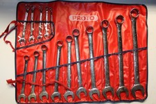Proto TOOLS 500 15-Piece SAE Combination Wrench Set 5/16" - 1-1/4" USA