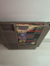 NES Nintendo Super Mario Bros Tetris World Cup French Cart Only