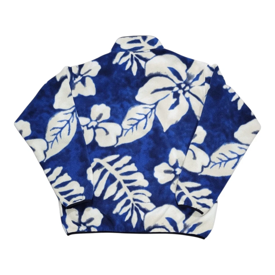 Patagonia Synchilla Snap T Fleece Men's XL Pullover Blue Hibiscus Hawaiian - Image 4 of 4