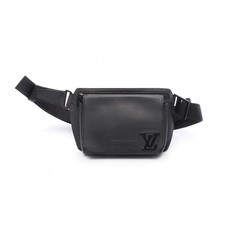 LOUIS VUITTON takeoff sling Waist bum bag M57081 Aerogram Grain leather Noir LV