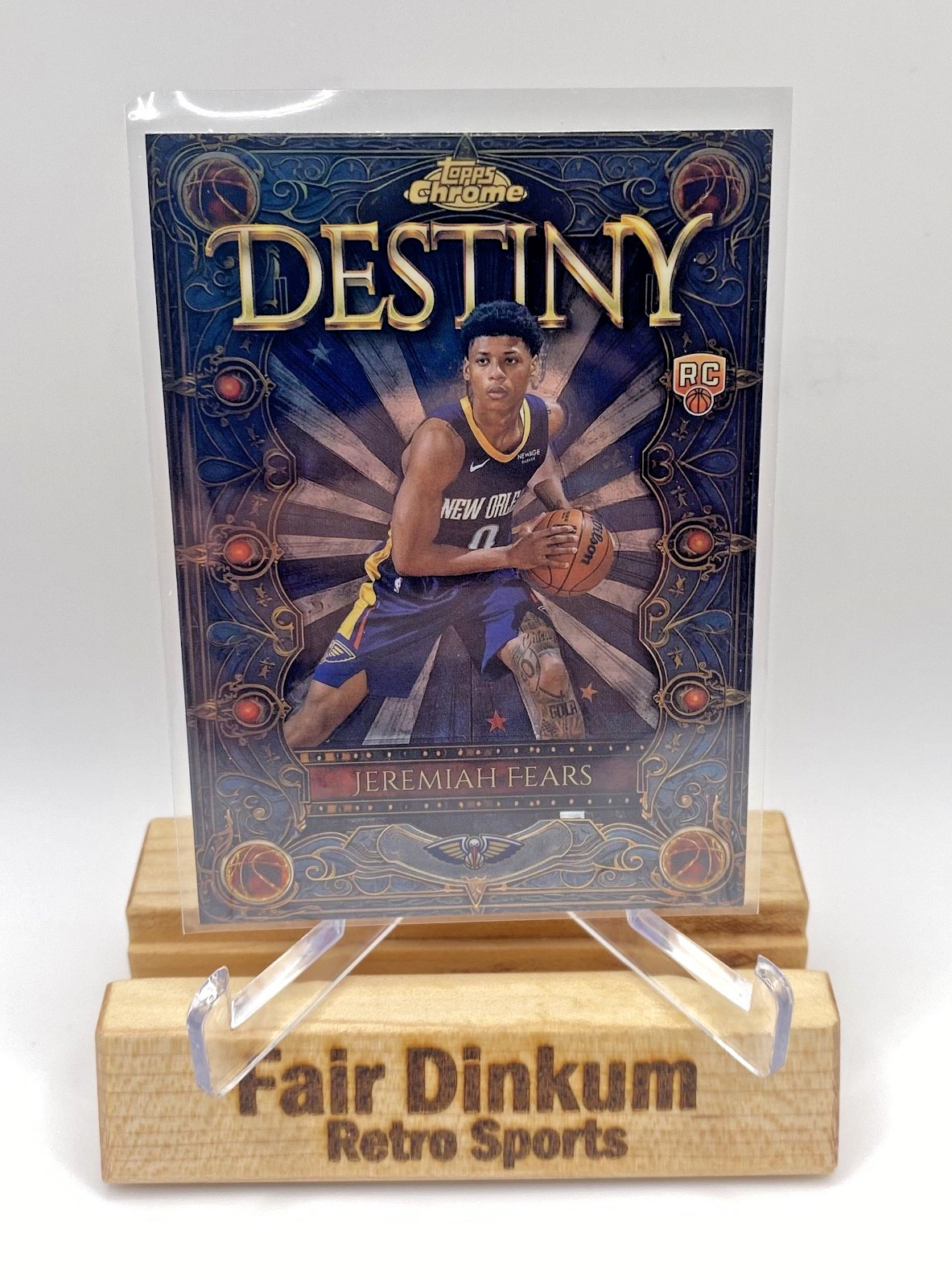 2025-26 Topps Chrome Basketball Jeremiah Fears #D-7 Rookie Destiny Insert RC