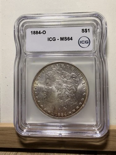1884-O Morgan Silver Dollar ICG MS64 Near PL Surfaces Light Toning