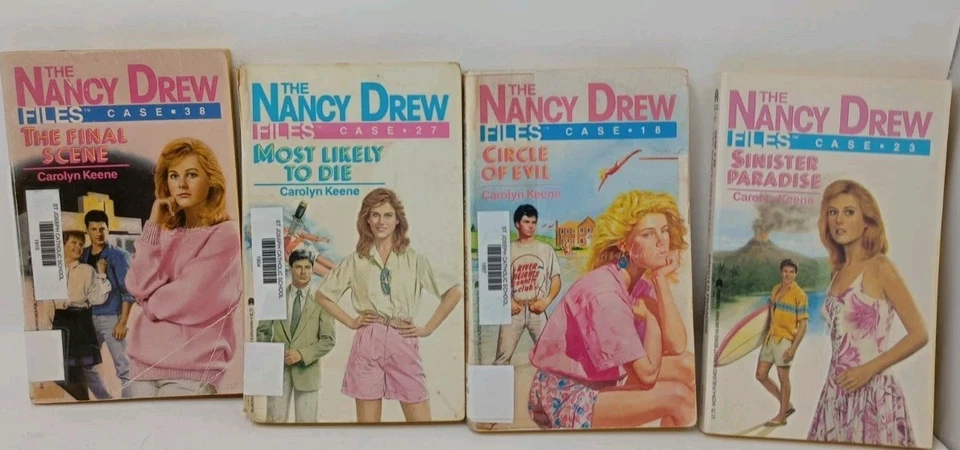 Nancy Drew Files Lot Of 33 Paperbacks Carolyn Keene Archway 80's Vintage.  - Image 4 of 4