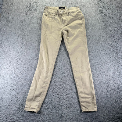 Aeropostale Jeans Womens 0 Beige Cotton Jegging Streetwear High-Rise Stretch
