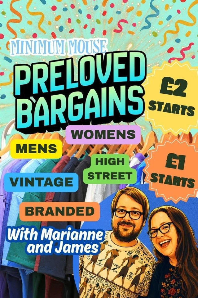 We're Back! Mens and Womens Clothing🔥£1 £2 Starts High St, Premium, Brands