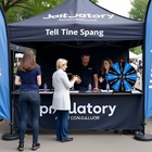 WinSpin 24" Display Prize Wheel Black & Blue Modular Custom Tabletop 12 Slots — photo 2