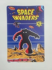 Space Invaders 8x12 Atari Video Game Gaming Room Metal Poster Tin Sign Hanging