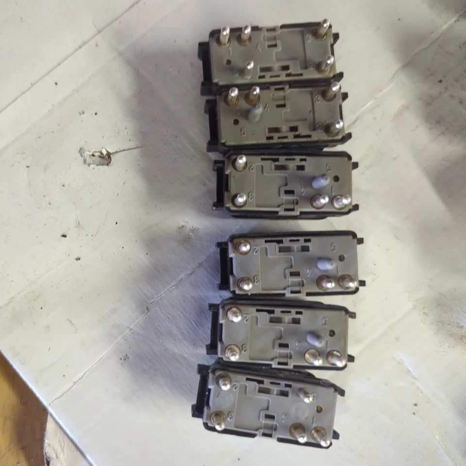 Interruptor de control de ventana eléctrica Mercedes W124 300E 500E 300D 300CE 1986-1992 CONJUNTO OEM Foto 2 de 2