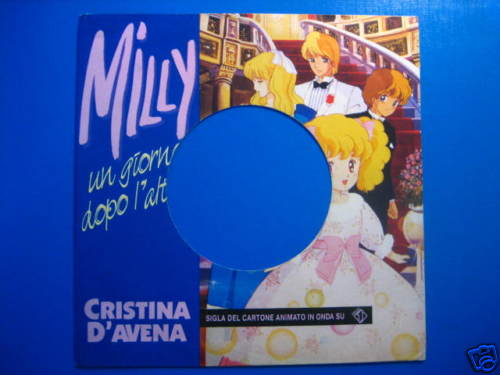 SIGLA TV- CRISTINA D'AVENA "Milly" COVER FORATA - Foto 1 di 1