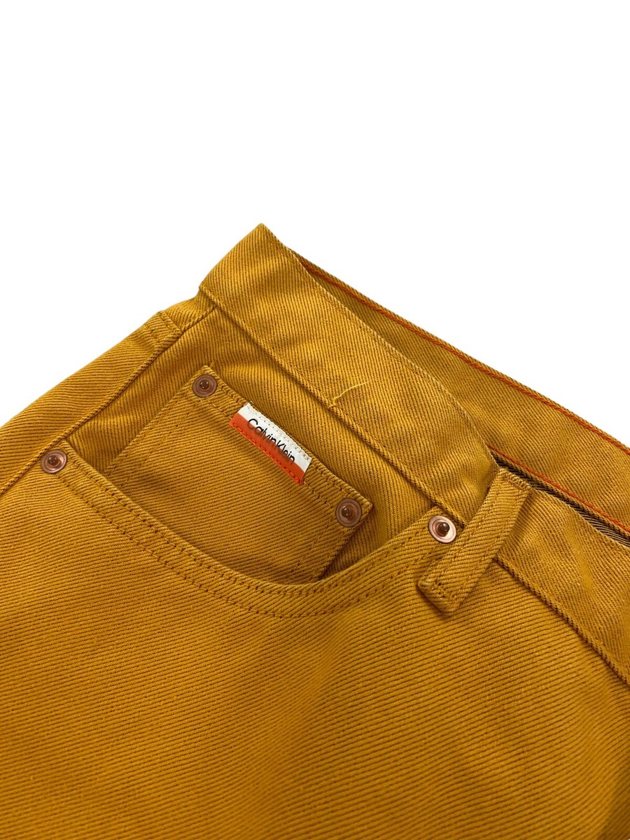 NEW Calvin Klein x Heron Preston Straight Leg Jeans Gold NEW Calvin Klein x Heron Preston Straight Leg Jeans Gold