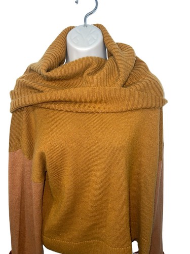 NADAAM Women's Large Wool & Cashmere Cowlneck Sweater in Caramel $395 ***READ*** - Picture 2 of 10