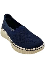 Skechers Women's Loafers Blvd Washable Vegan Knit Slip Ons Navy