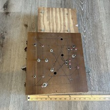 Scatola di controllo espositore modellino treno fatta a mano 19” X 11” con attacco laterale trasformatore