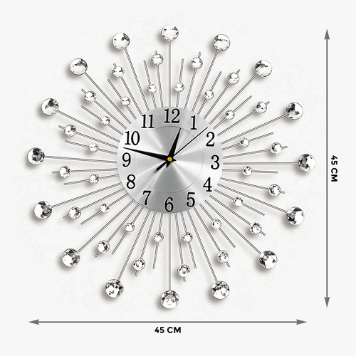 Wall Clock 39cm /45cm For Living Room Modern,Large Ideal for Bedroom Kitchen - Picture 12 of 18
