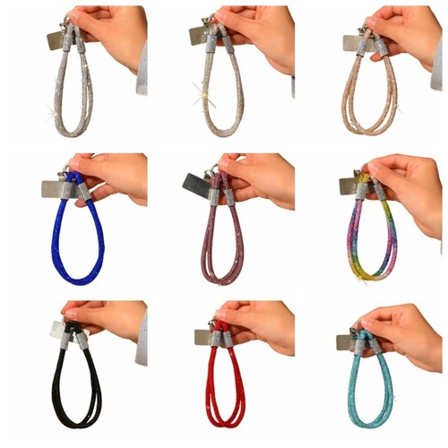 Full Diamond Rhinestone Phone Lanyard Rhinestone Phone Rope Phone Accessories - 第 2/21 張圖片