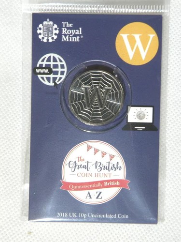 2018 10p ALPHABET COINS A-Z Royal Mint CARDED SEALED - CHOOSE YOUR COINS + ALBUM - Picture 40 of 53